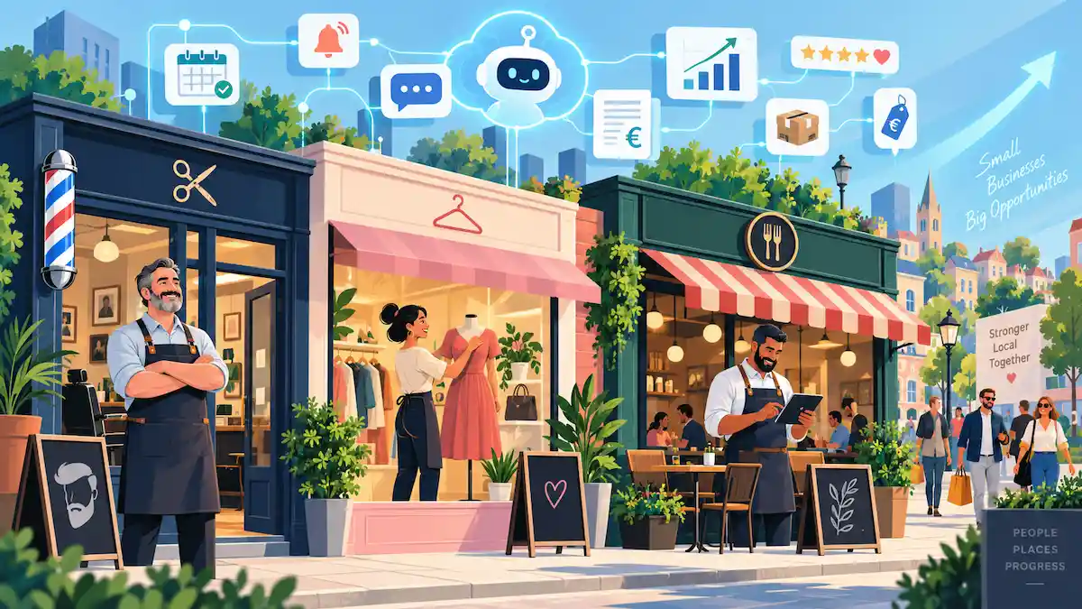 Automatización e Inteligencia Artificial para negocios locales: ejemplos prácticos