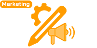 Icono de automatización para crear contenido para redes sociales