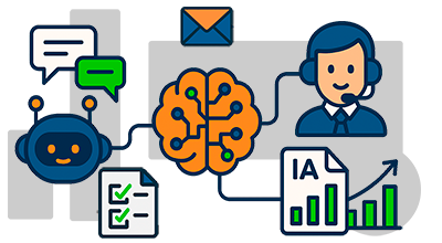 icono de soluciones de automatización a medida para negocios y pymes