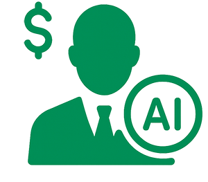 icono de asesor IA para finanzas de pymes