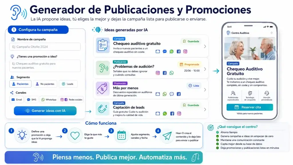 marketing con ia para gabinetes auditivos